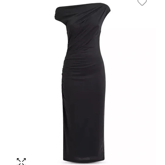 Reiss Fern Draped Bodycon midi dress - Picture 4 of 5